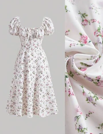 Rochie medie SHEIN CURVE, floral print
