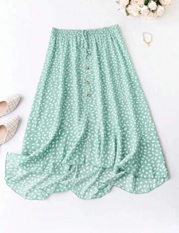Fusta SHEIN CURVE, verde