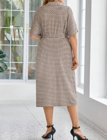 Rochie medie SHEIN CURVE, maro