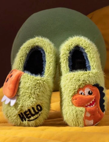 Papuci de Casa Shein Kids, verde Verde