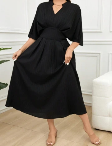 Rochie medie SHEIN CURVE, negru