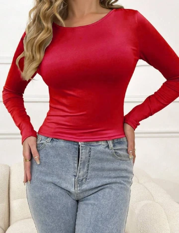 Bluza SHEIN, rosu