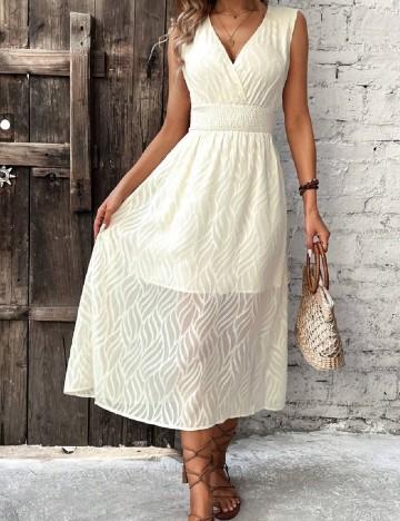 Rochie medie SHEIN, crem