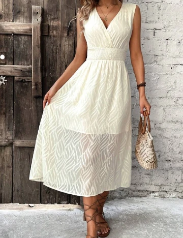 Rochie medie SHEIN, crem