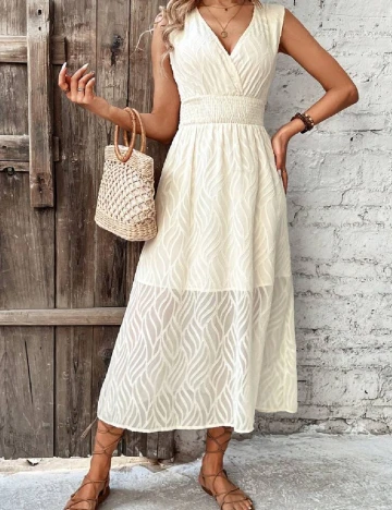 Rochie medie SHEIN, crem