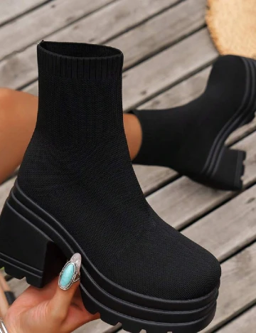 Botine SHEIN, negru