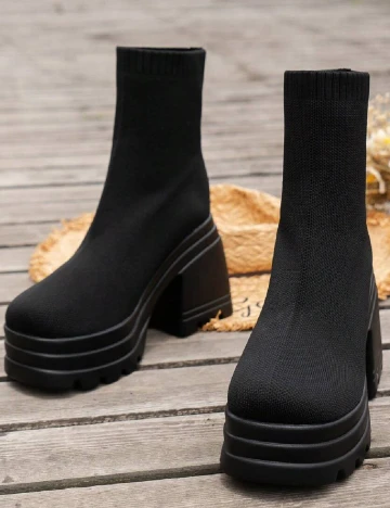Botine SHEIN, negru