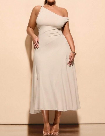 Rochie medie SHEIN CURVE, crem