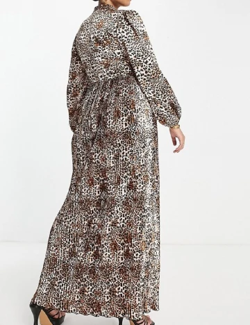Rochie lunga Flounce London, animal print