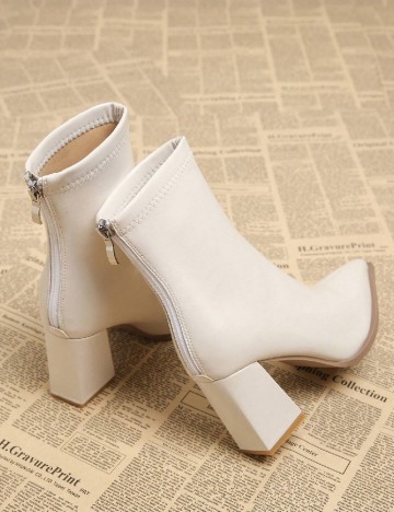 Botine SHEIN, ecru