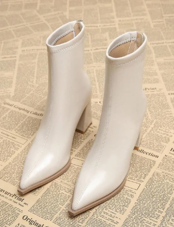 Botine SHEIN, ecru