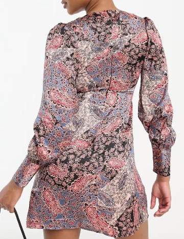 Rochie scurta Violet Romance, mix culori