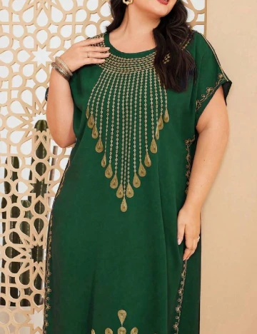 Rochie lunga SHEIN CURVE, verde