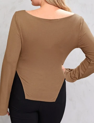 Bluza SHEIN CURVE, maro