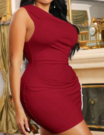 Rochie scurta SHEIN CURVE, rosu