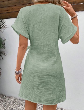 Rochie scurta SHEIN, verde