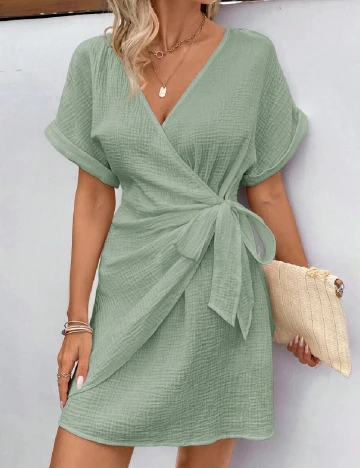 Rochie scurta SHEIN, verde Verde