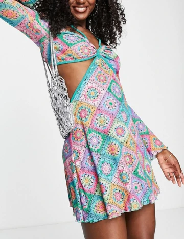 Rochie scurta Miss Selfridge, mix culori