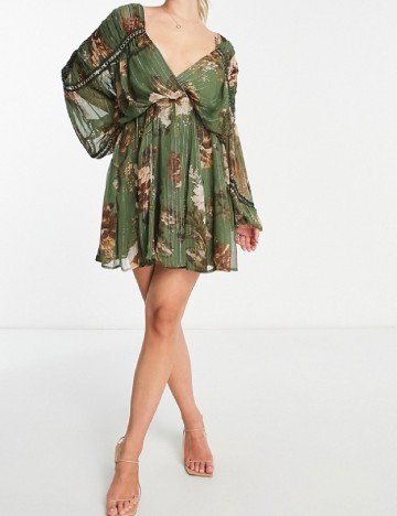 
						Rochie scurta ASOS, verde