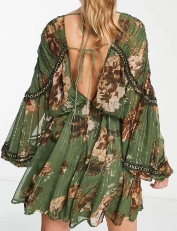 Rochie scurta ASOS, verde Verde