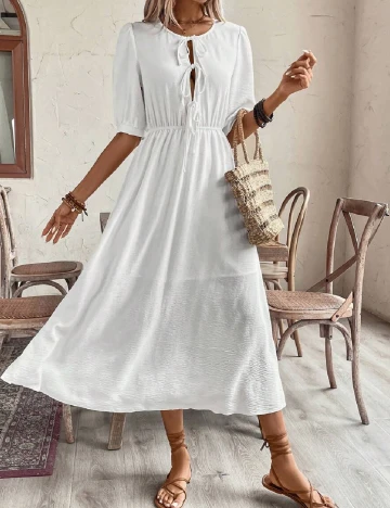 Rochie medie SHEIN, alb