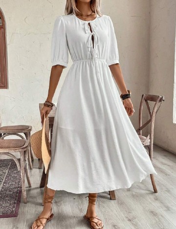 Rochie medie SHEIN, alb