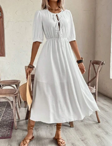 Rochie medie SHEIN, alb