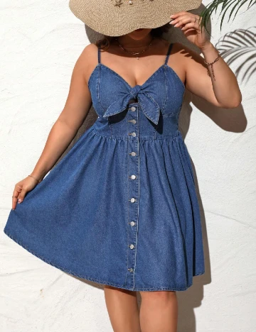 Rochie scurta SHEIN CURVE, albastru
