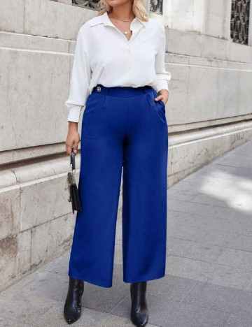 
						Pantaloni SHEIN CURVE, albastru