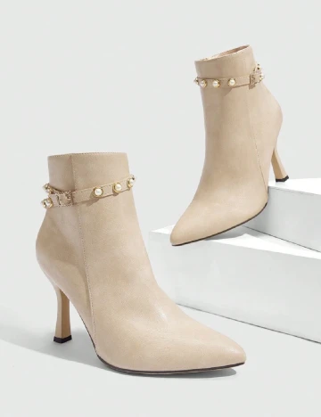 Botine SHEIN, crem