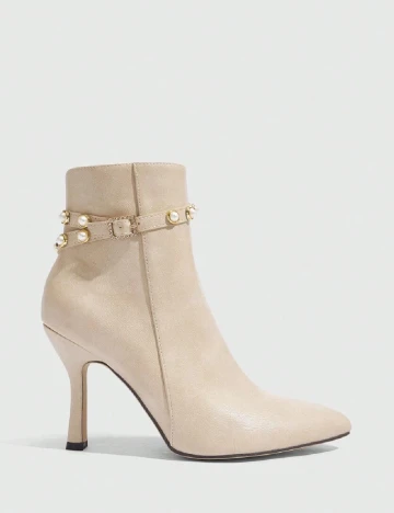 Botine SHEIN, crem