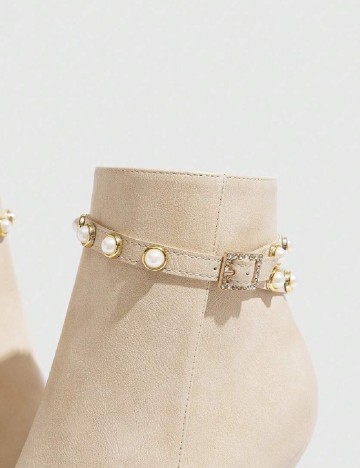 Botine SHEIN, crem