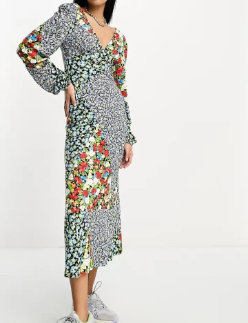 Rochie medie ASOS, floral print