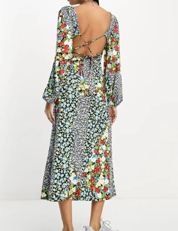 Rochie medie ASOS, floral print