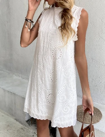 Rochie scurta SHEIN, alb