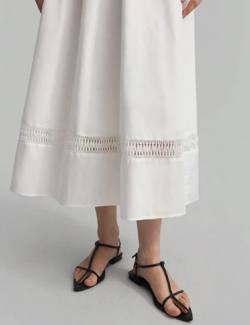 Rochie medie SHEIN, alb