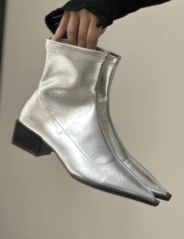 Botine SHEIN, argintiu