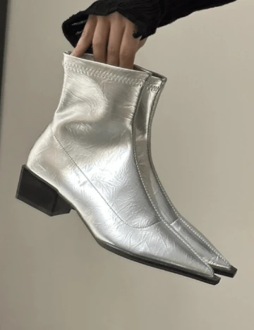Botine SHEIN, argintiu