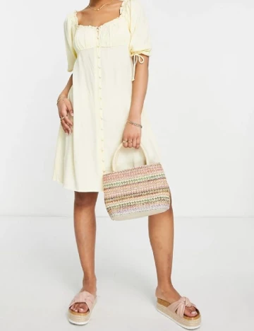 Rochie scurta Miss Selfridge, galben