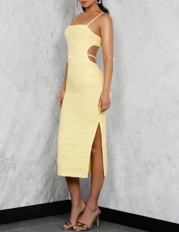 Rochie medie SHEIN, galben
