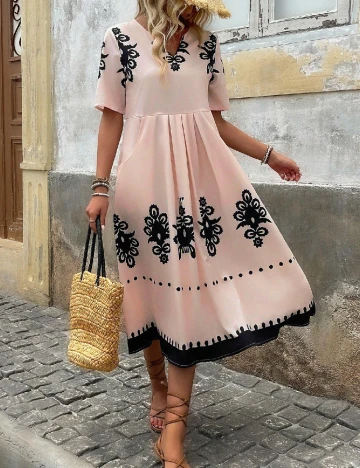 Rochie medie SHEIN, piersica