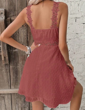 Rochie scurta SHEIN, roz pudra