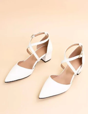 Pantofi SHEIN, alb