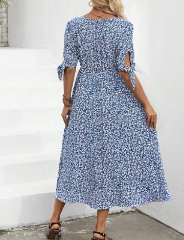 Rochie medie SHEIN Maternity, albastru