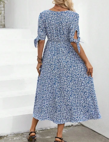 Rochie medie SHEIN Maternity, albastru