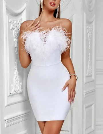 Rochie scurta SHEIN, alb