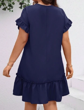 Rochie scurta SHEIN CURVE, bleumarin