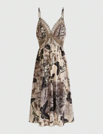 Rochie scurta Romwe, floral print