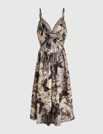 Rochie scurta Romwe, floral print