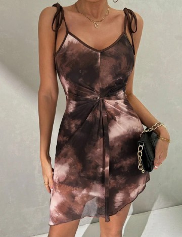 Rochie scurta SHEIN, maro